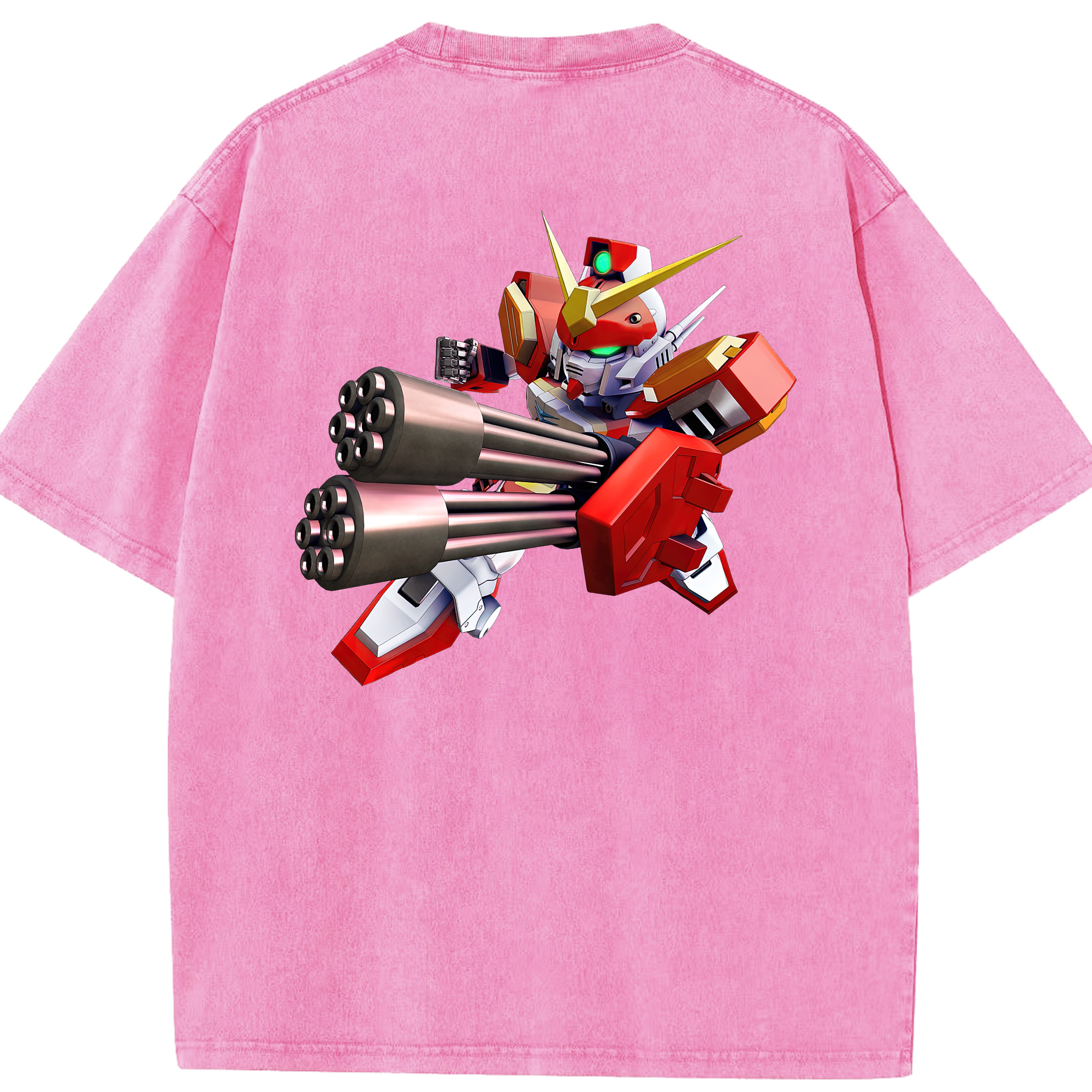 （画像用） 機動戦士ガンダム Mobile Suit Gundam 綿100% ヴィンテージ風 半袖Tシャツ（背面プリント）